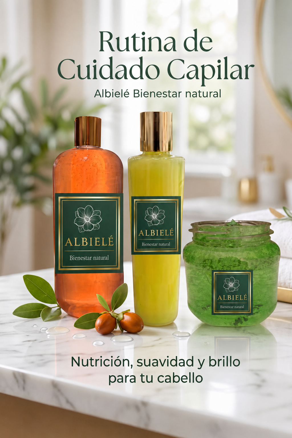 Cuidado capilar con ingredientes naturales